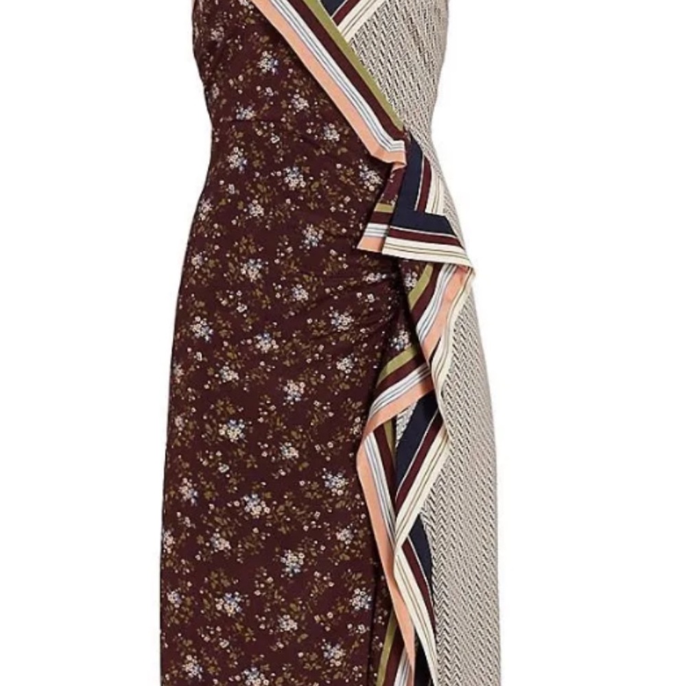 One Shoulder Sheath Midi Dress for any occasion. Worn once, like new